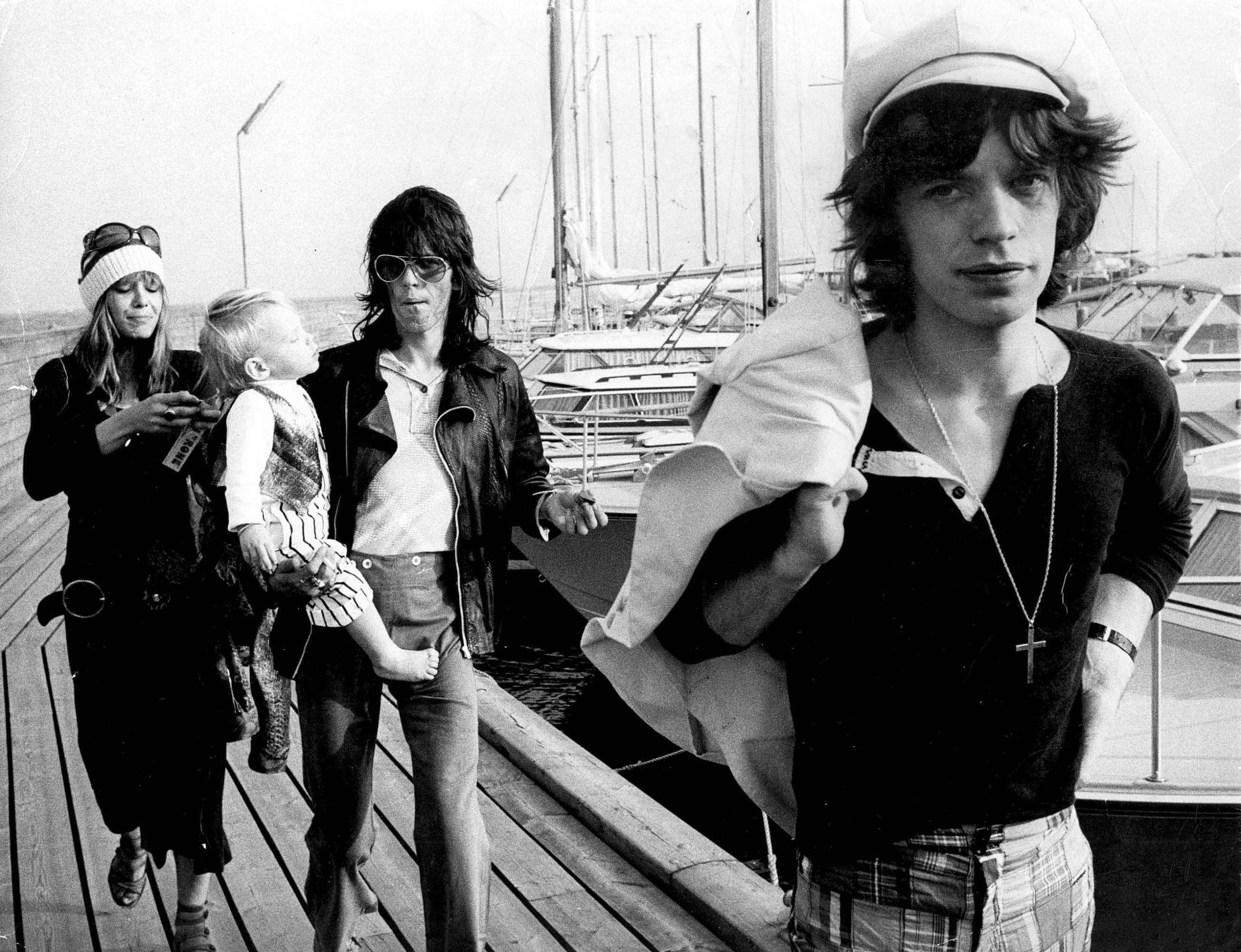 Mick Jagger sur la Côte d'Azur au début des années 1970 / MaxPPP