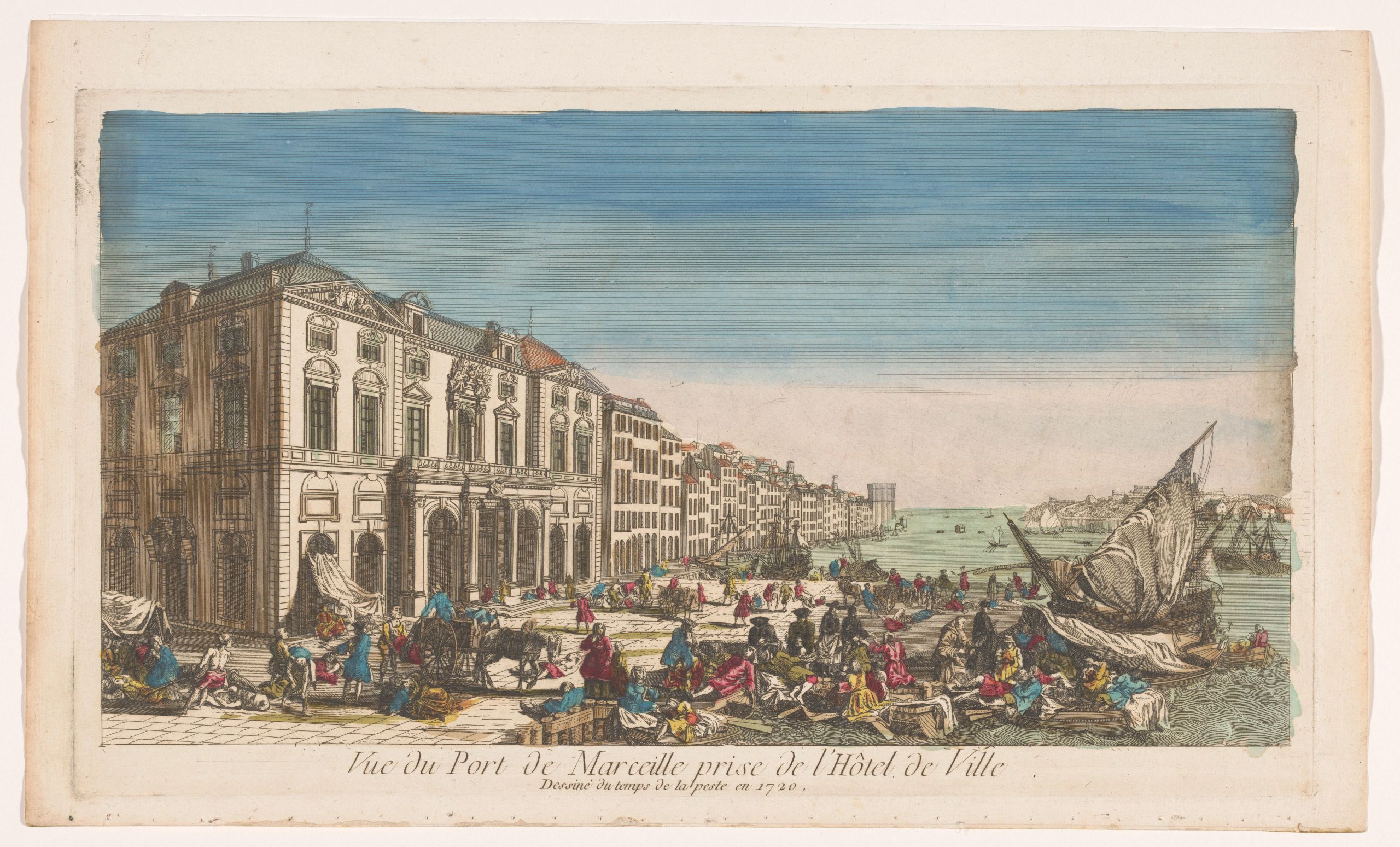 Le Vieux-Port de Marseille pendant l'épidémie de peste / Rijksmuseum Amsterdam