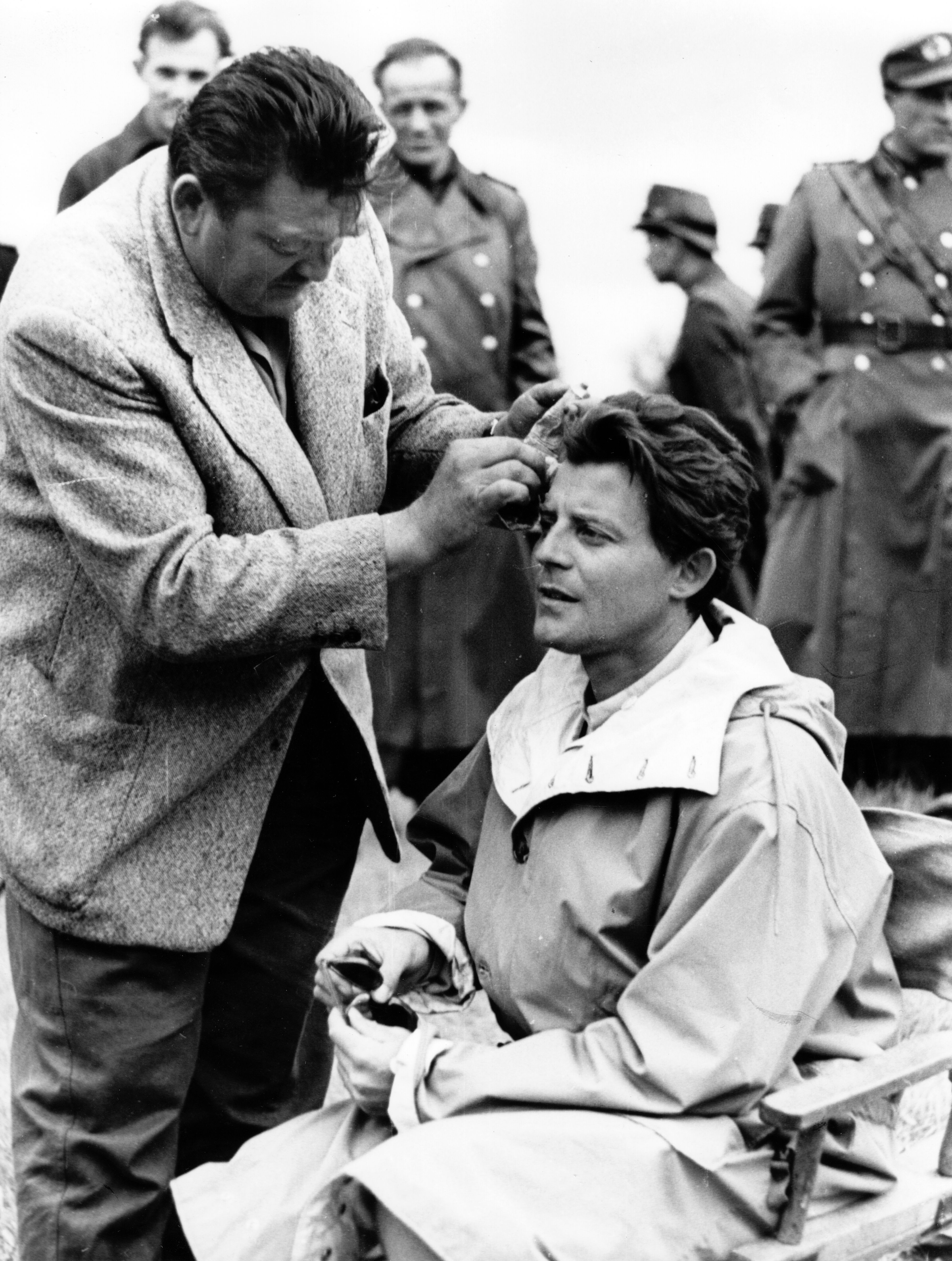 En 1956 en RDA sur le tournage des "Aventures de Till l'Espiègle", qu’il coréalise avec Joris Ivens / Photo H.P. Beyer - MaxPPP