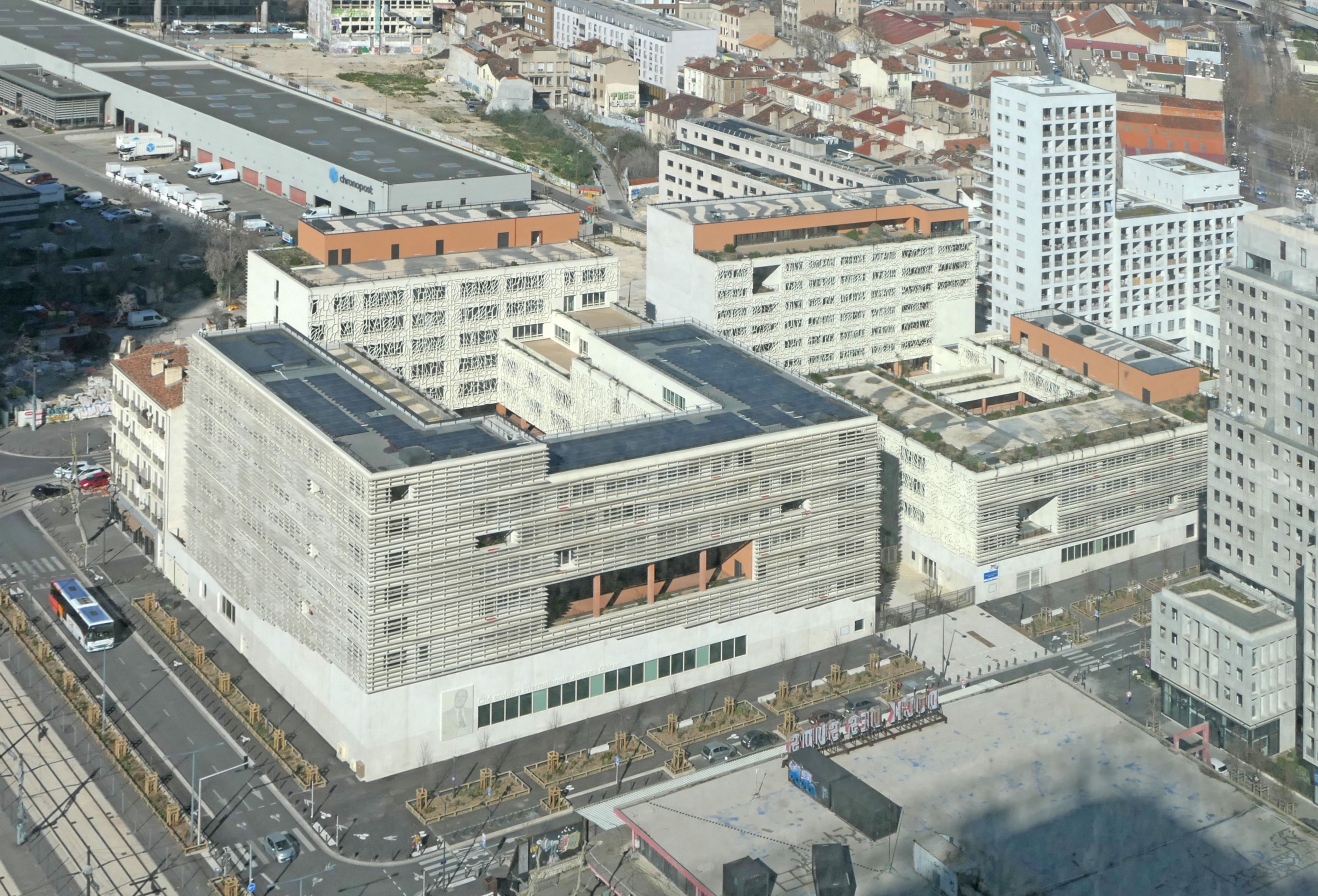 Vue du bâtiment conçu par Michele Clavel, lors de l'événement CSI Chirac / © DR