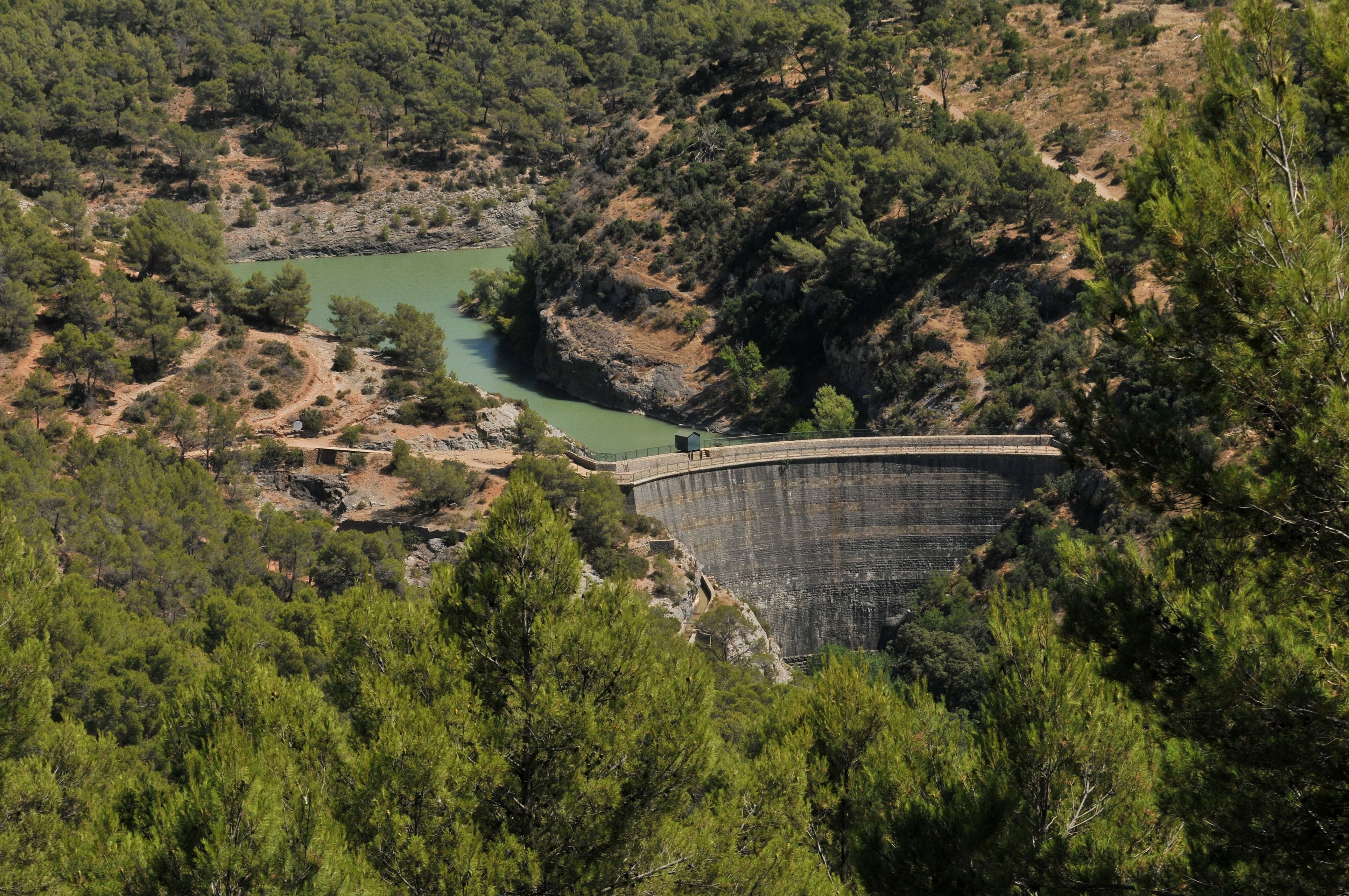 Construit au Tholonet, le barrage Zola fut terminé après la mort de son concepteur / Photo Serge Mercier 