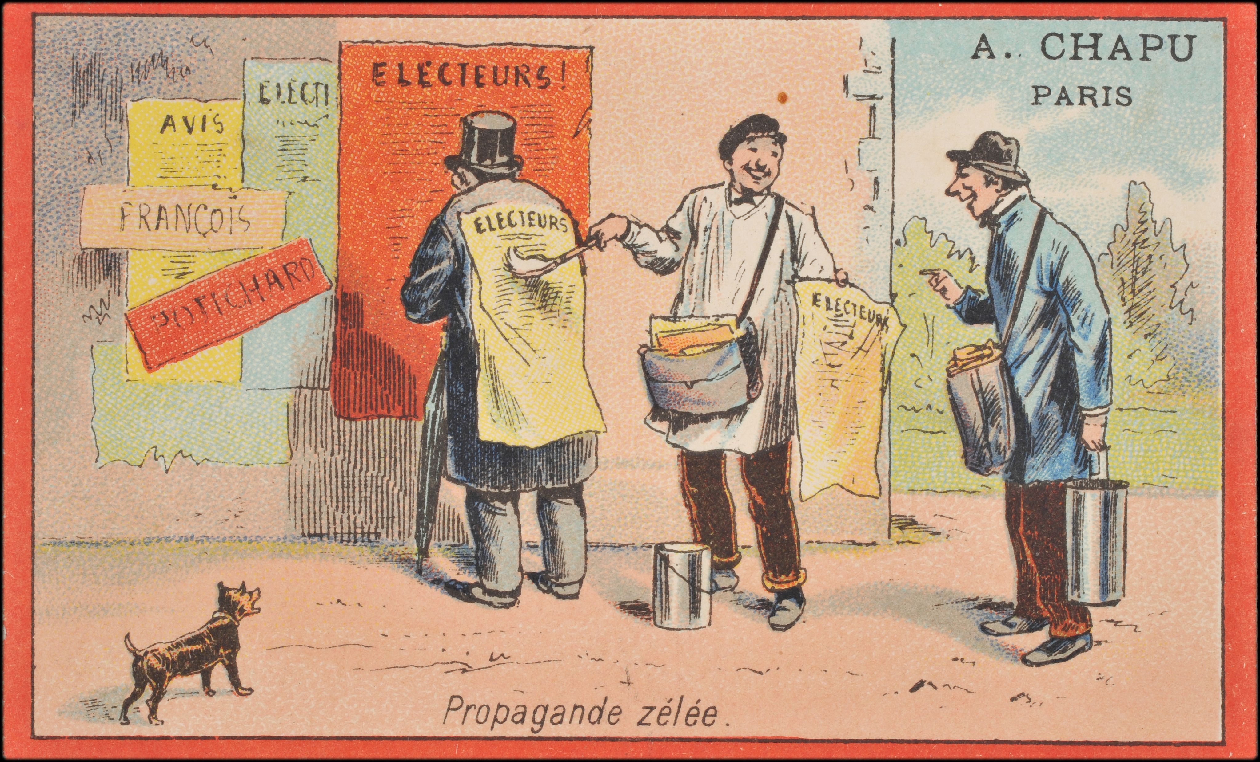 Caricature électorale de la fin du XIXe siècle / Mucem