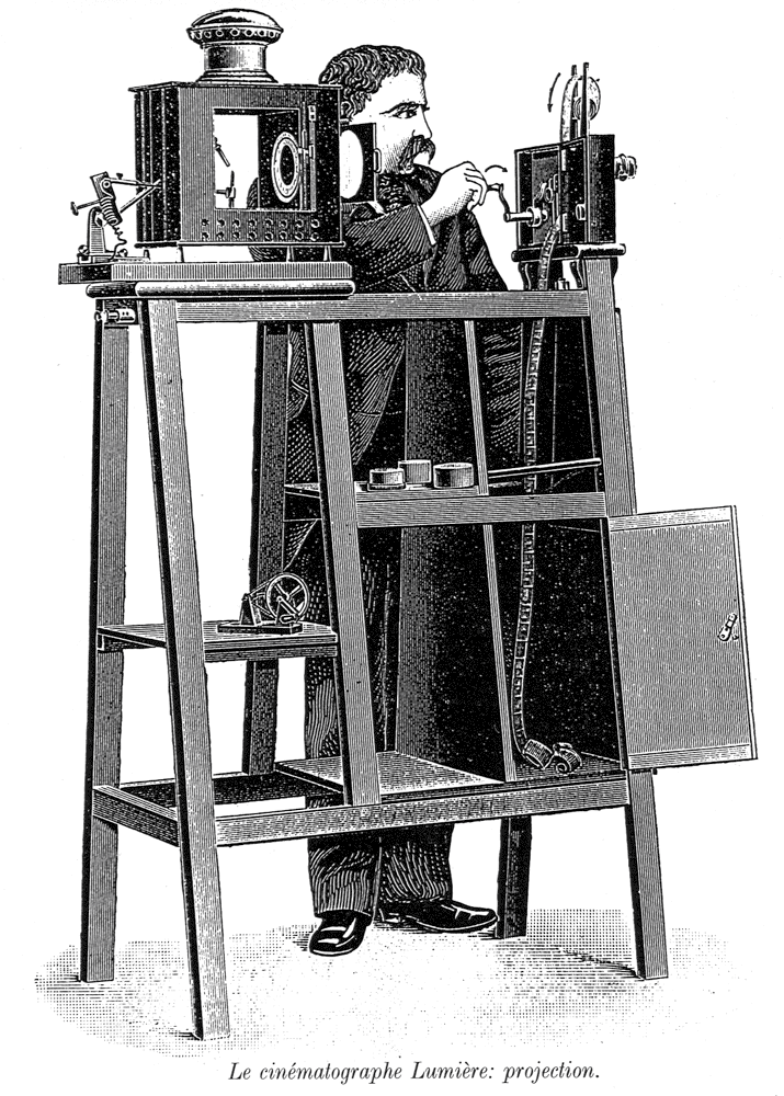 L'appareil de projection élaboré dans l'usine Lumière de Lyon-Monplaisir / Château Lumière