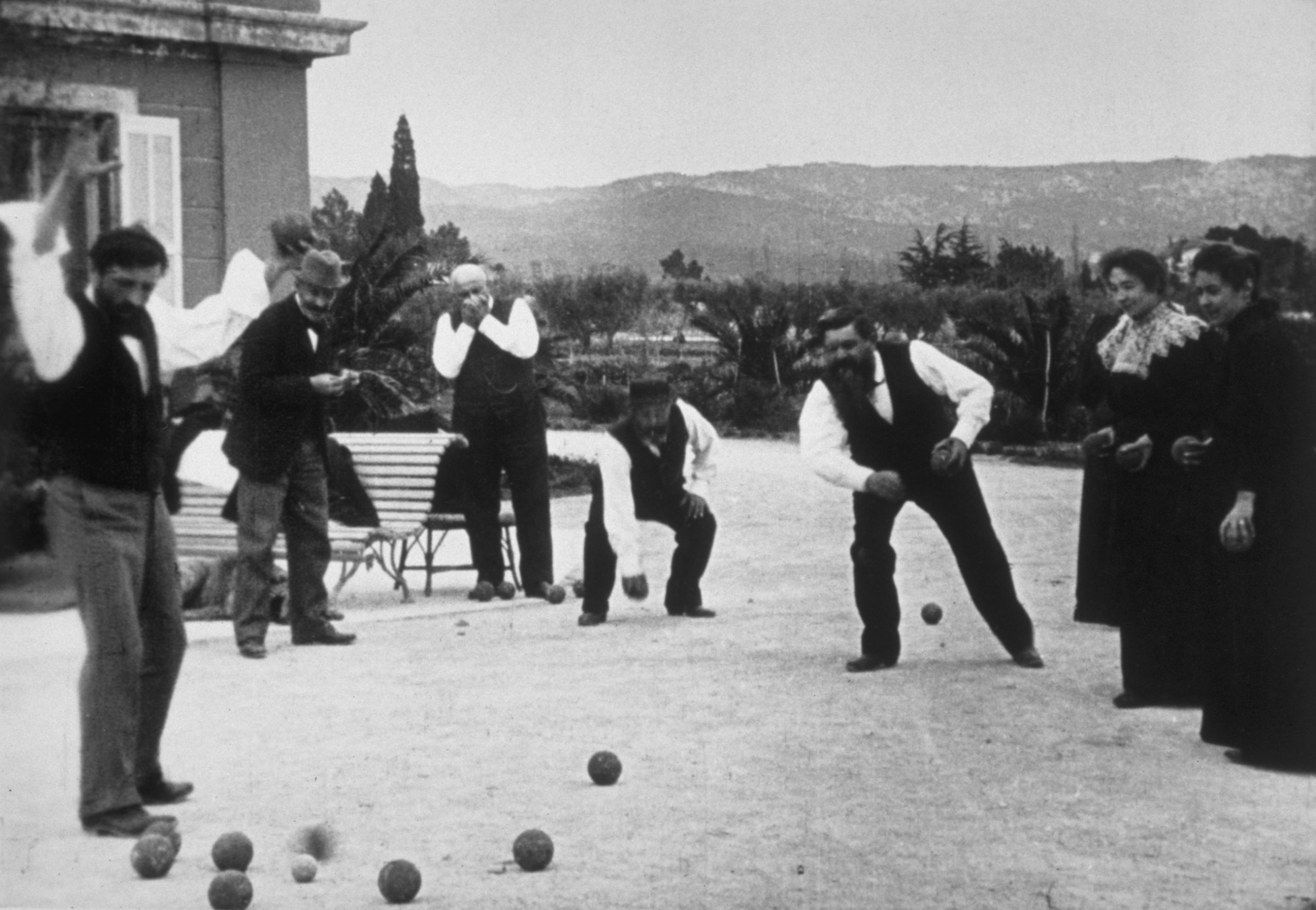 « Partie de boules », réalisé par Louis Lumière à La Ciotat en 1896 / Institut Lumière