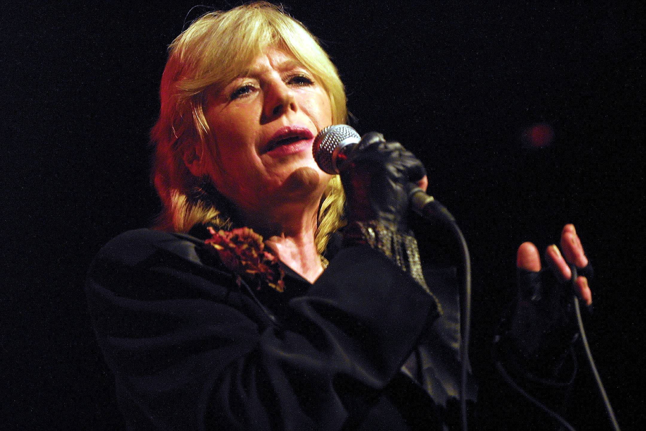 Marianne Faithfull lors d'un concert à Marseille / Photo Frédéric Speich - La Provence