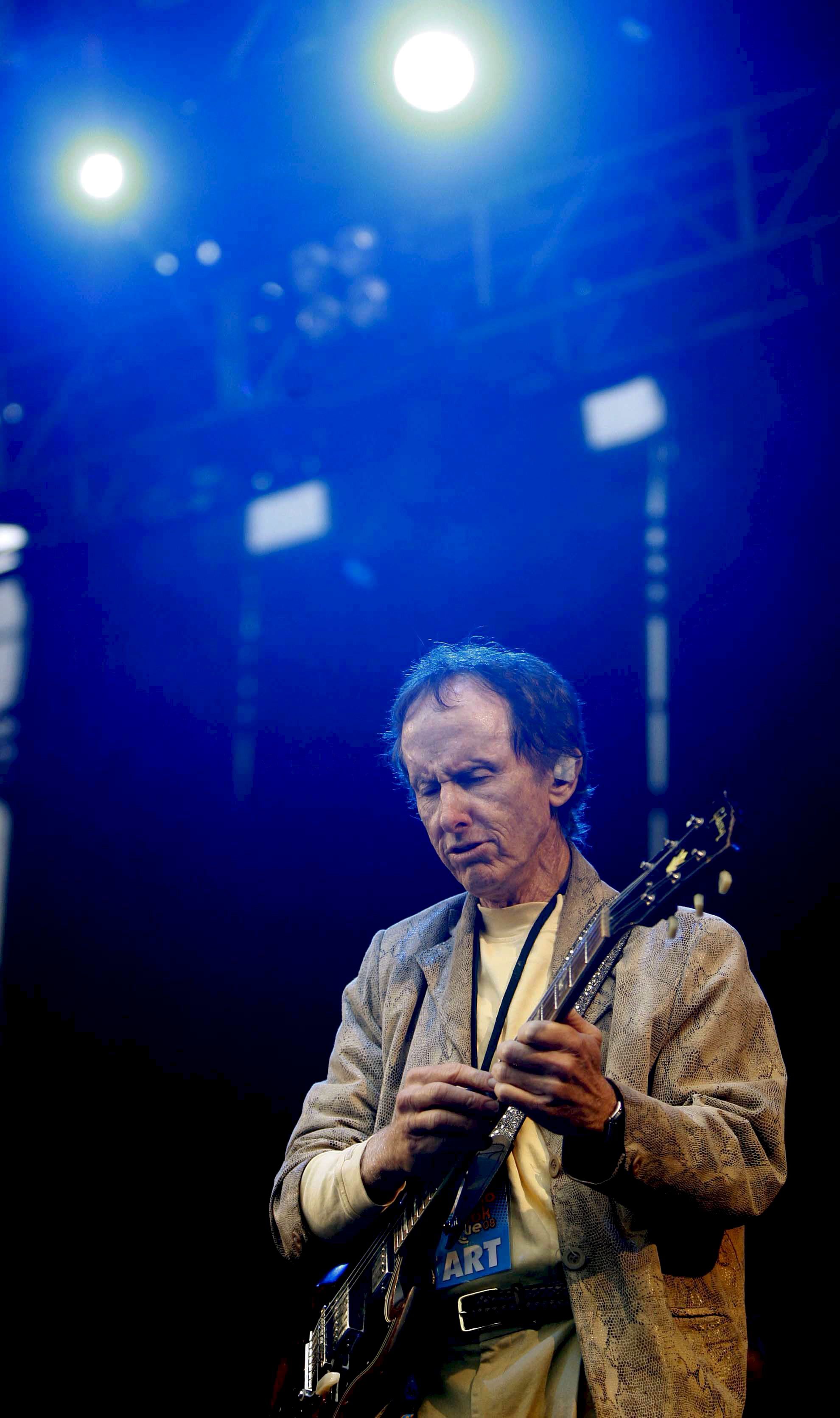 Robbie Krieger lors d'un concert à Bilbao en 2008 / Miguel Tona - EPA - MaxPPP