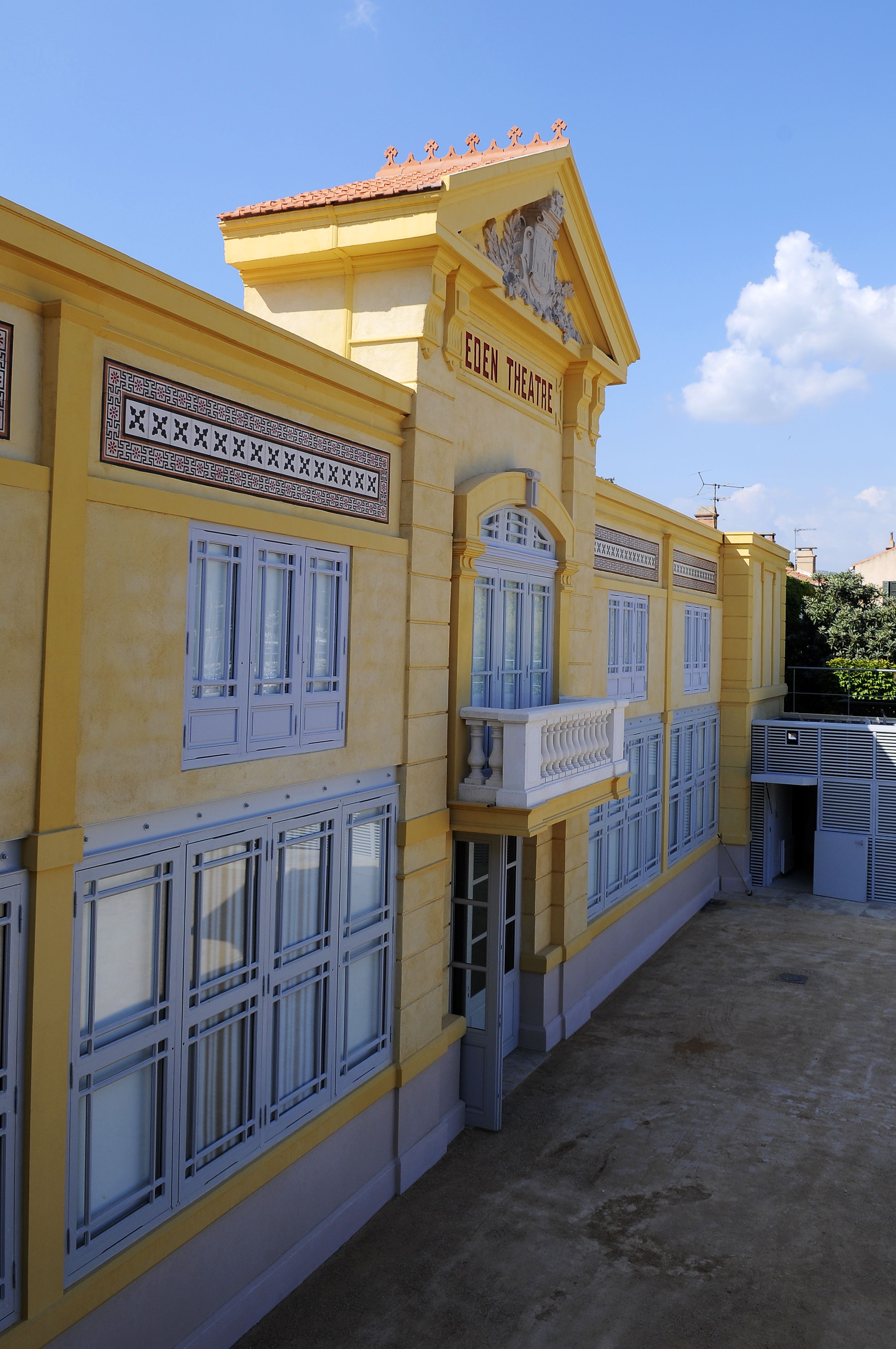 La cour de l'Eden Théâtre, à La Ciotat / Photo Patrick Nossetto