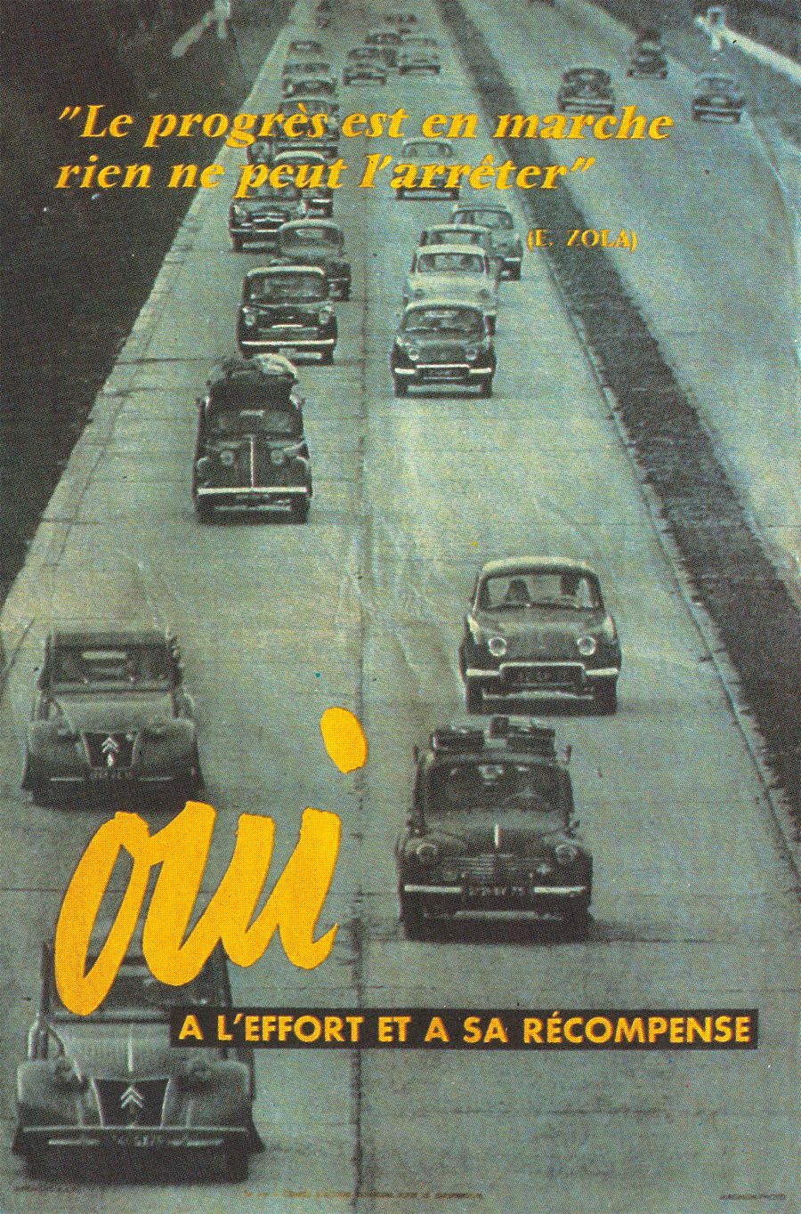Tract affiche gaulliste de Gaulle OUI referendum 1958 1962 