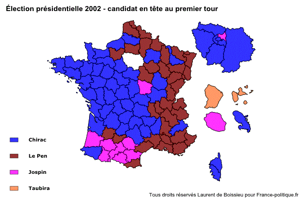 Candidat en tête au premier tour / Source : Laurent de Boissieu / france-politique.fr