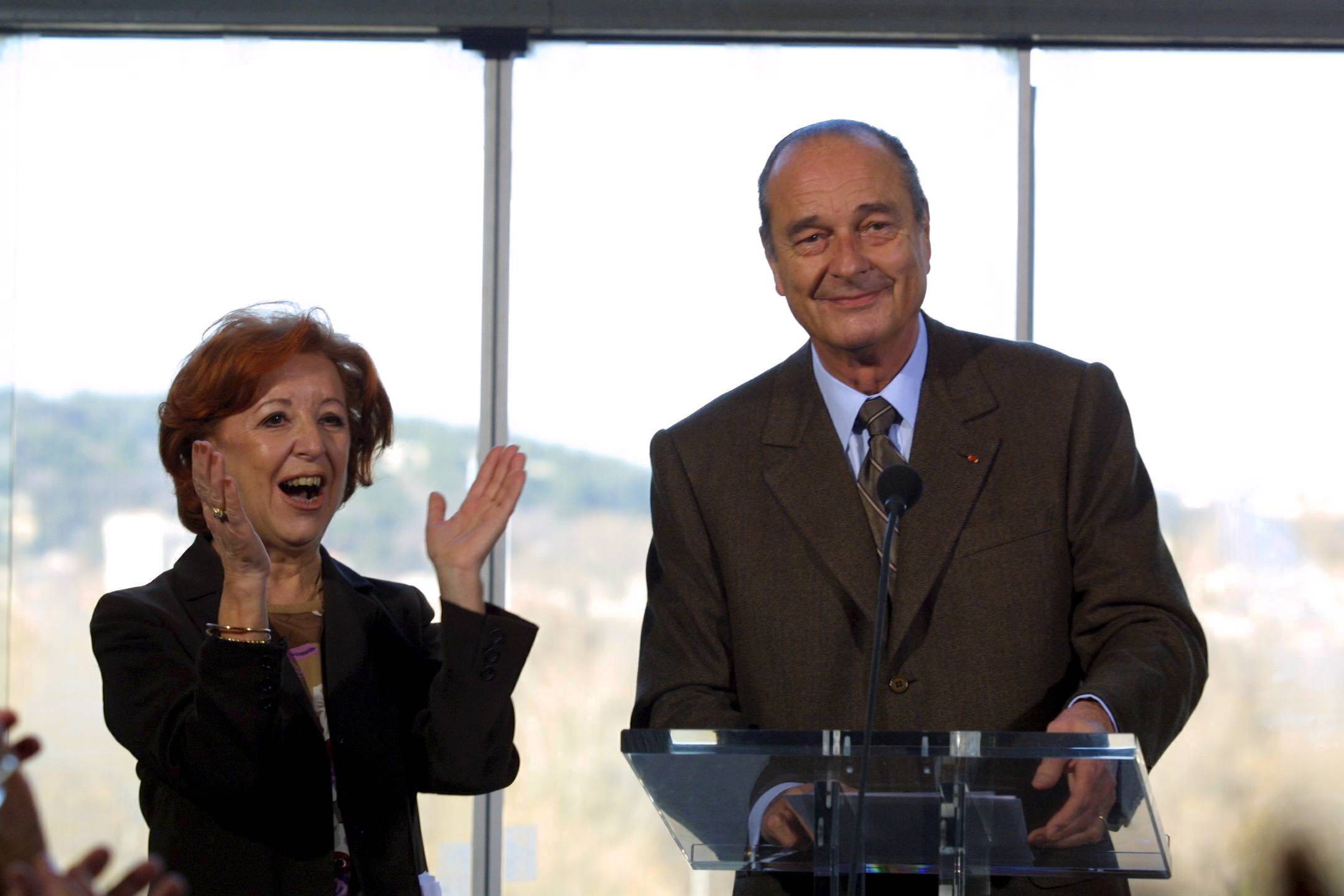 Marie-José Roig et Jacques Chirac, le 11 février 2022 à Avignon / Photo Cyril Hiély