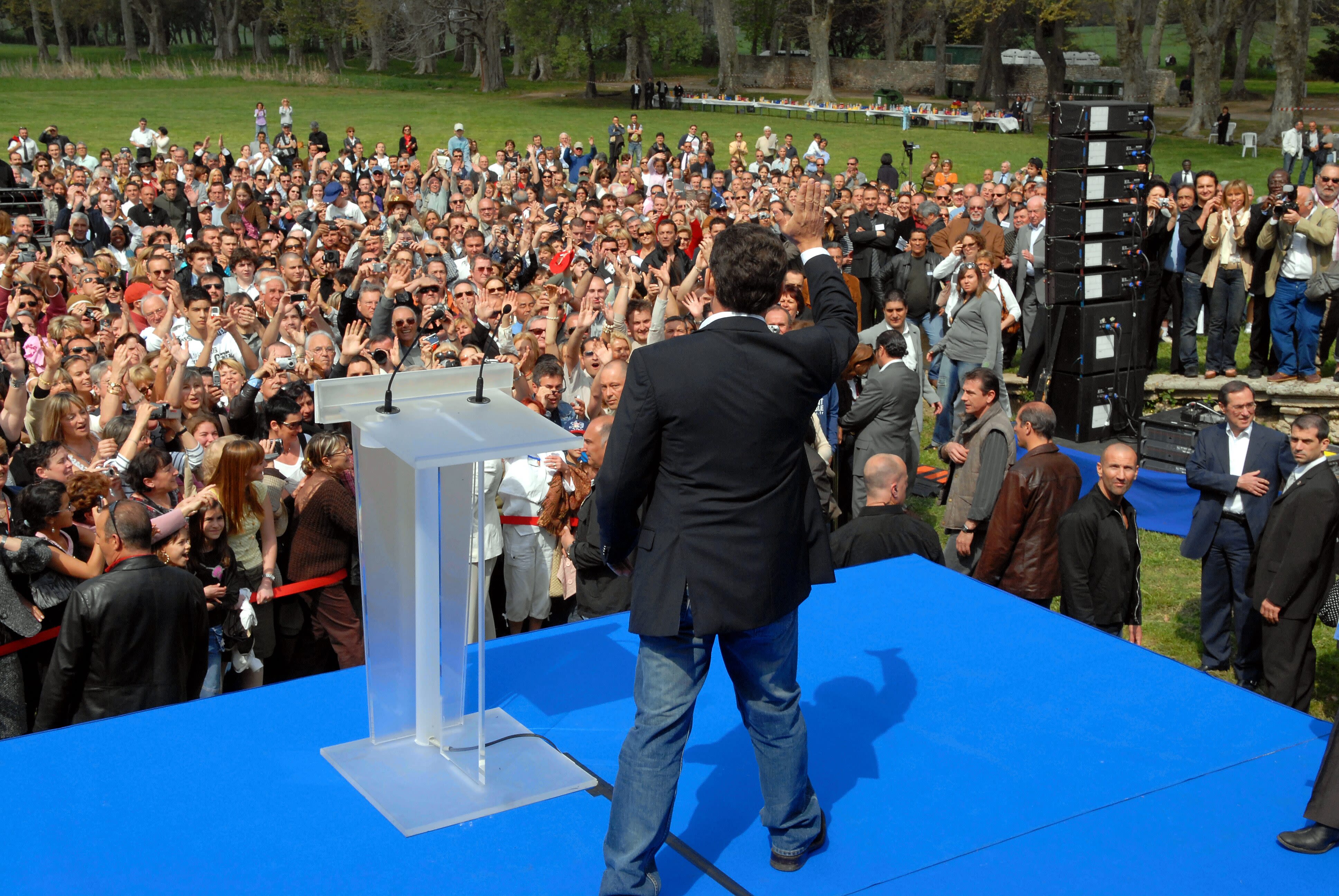 A Aix-en-Provence le 15 avril 2007 pour un « pique-nique républicain » / Photo Sophie Spitéri