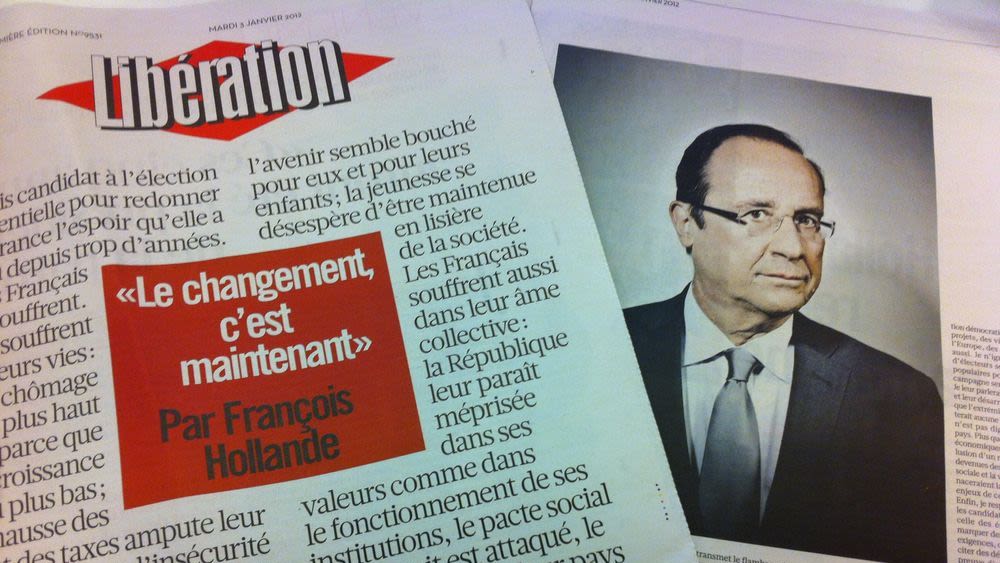 Interview de François Hollande dans « Libération » en janvier 2012 / La Provence