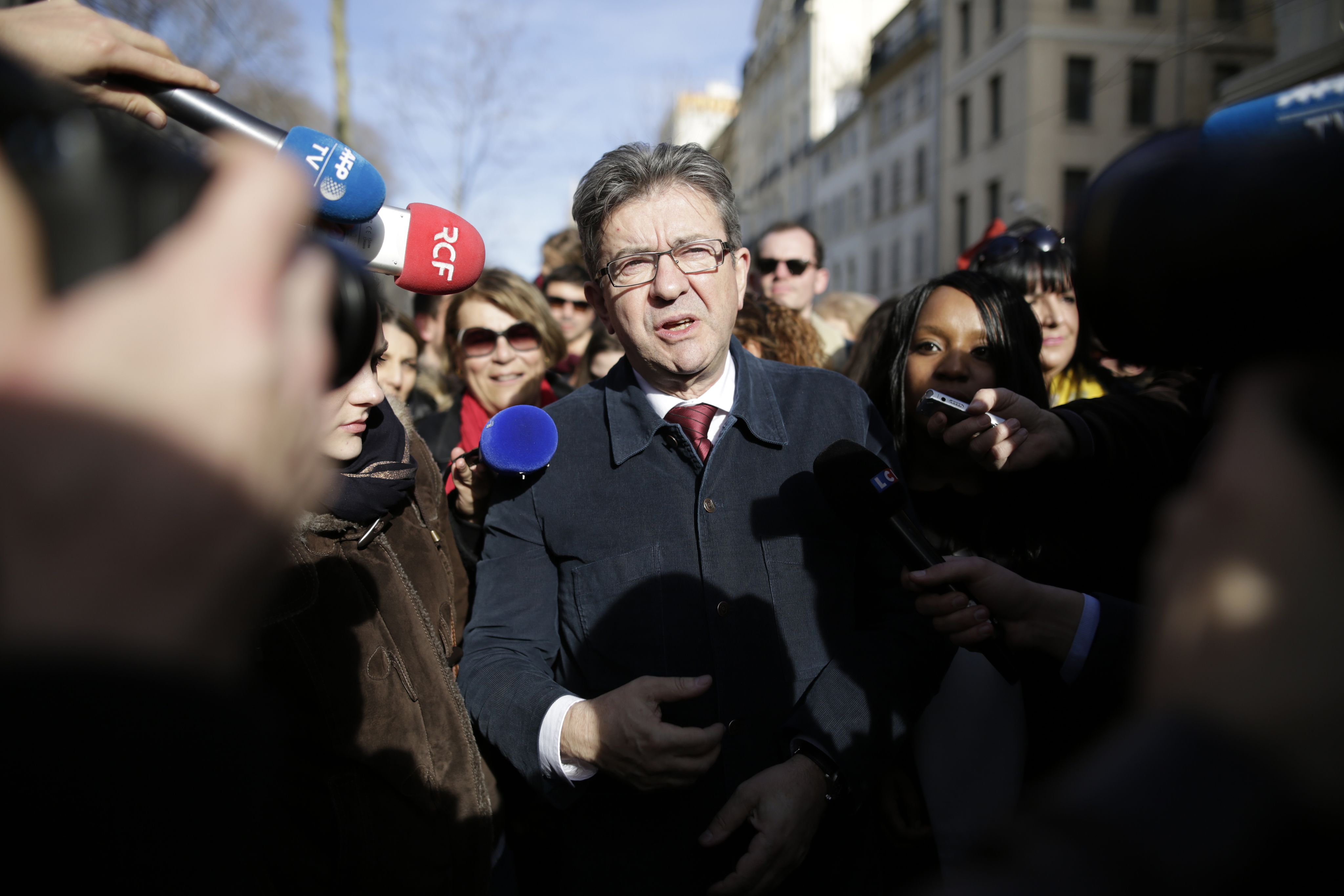 Jean-Luc Mélenchon (La France insoumise) / Photo Frédéric Speich