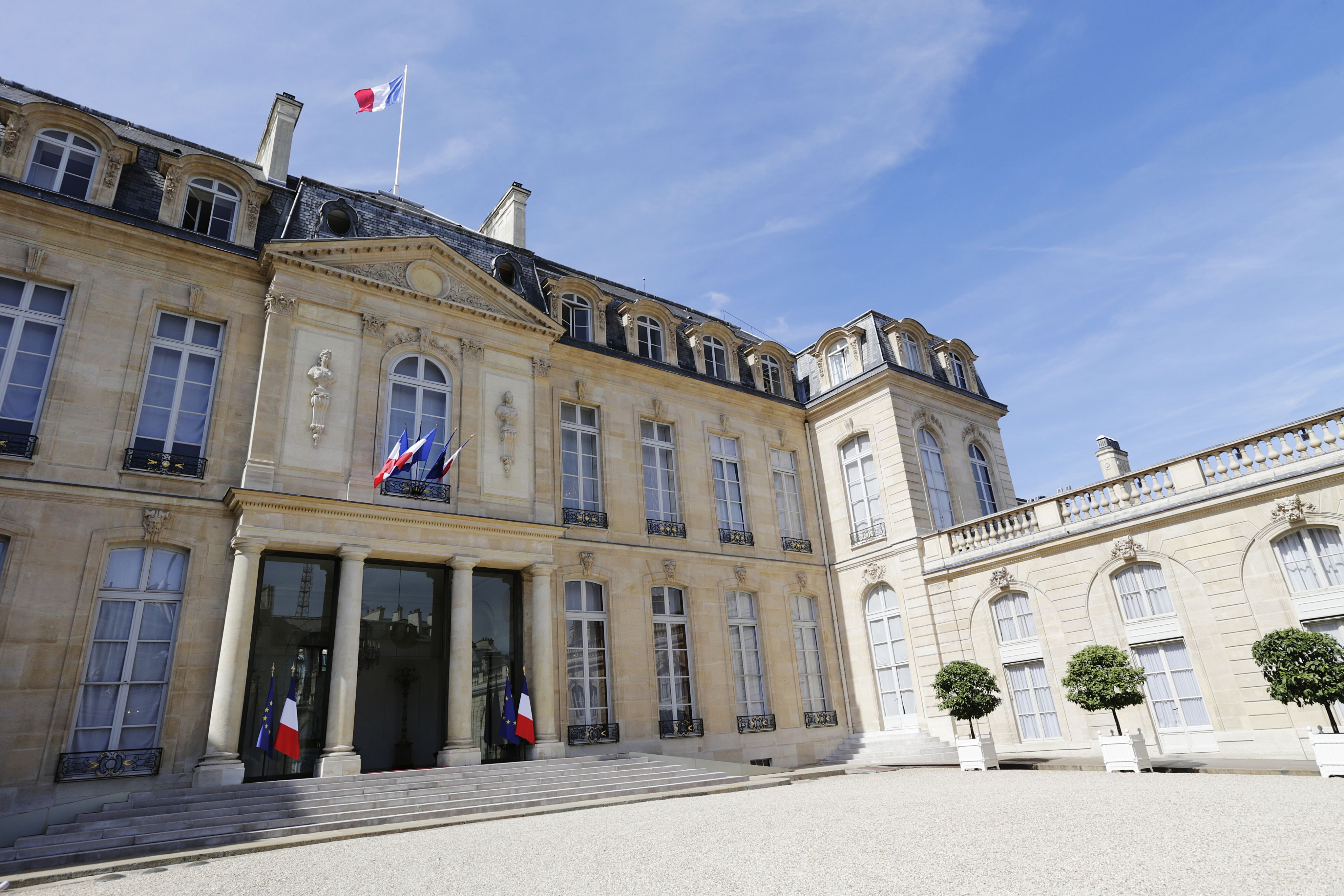 La cour de l'Elysée, qui accueille les présidents de la République depuis 1848 / Photo Frédéric Speich