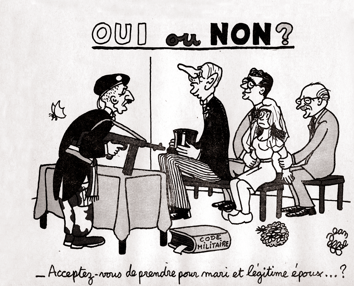 Le retour en 1958 du général de Gaulle vue par Jean Effel / La Provence-Histoire