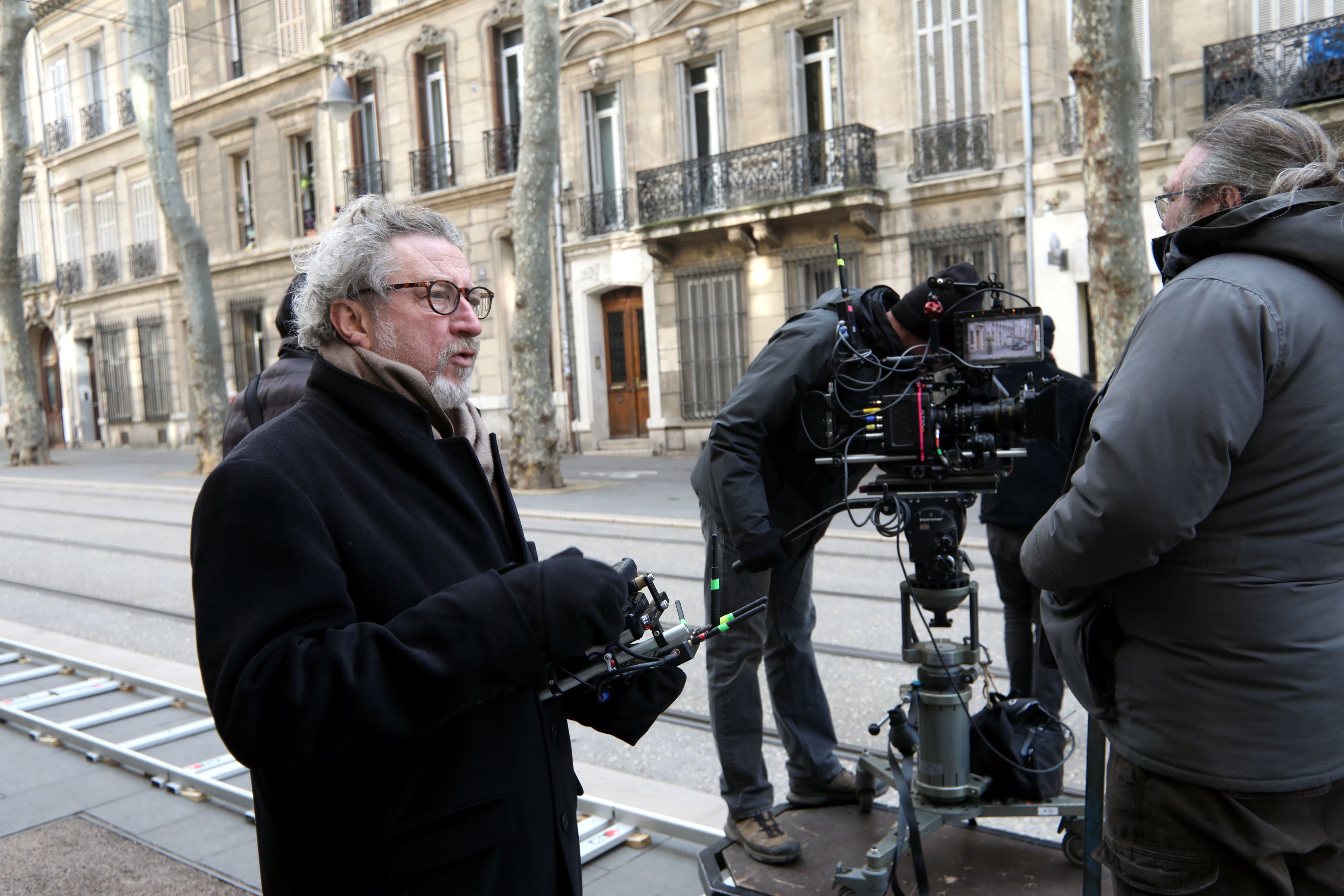Tournage de « Gloria mundi » dans les rues de Marseille / Photo Nicolas Vallauri