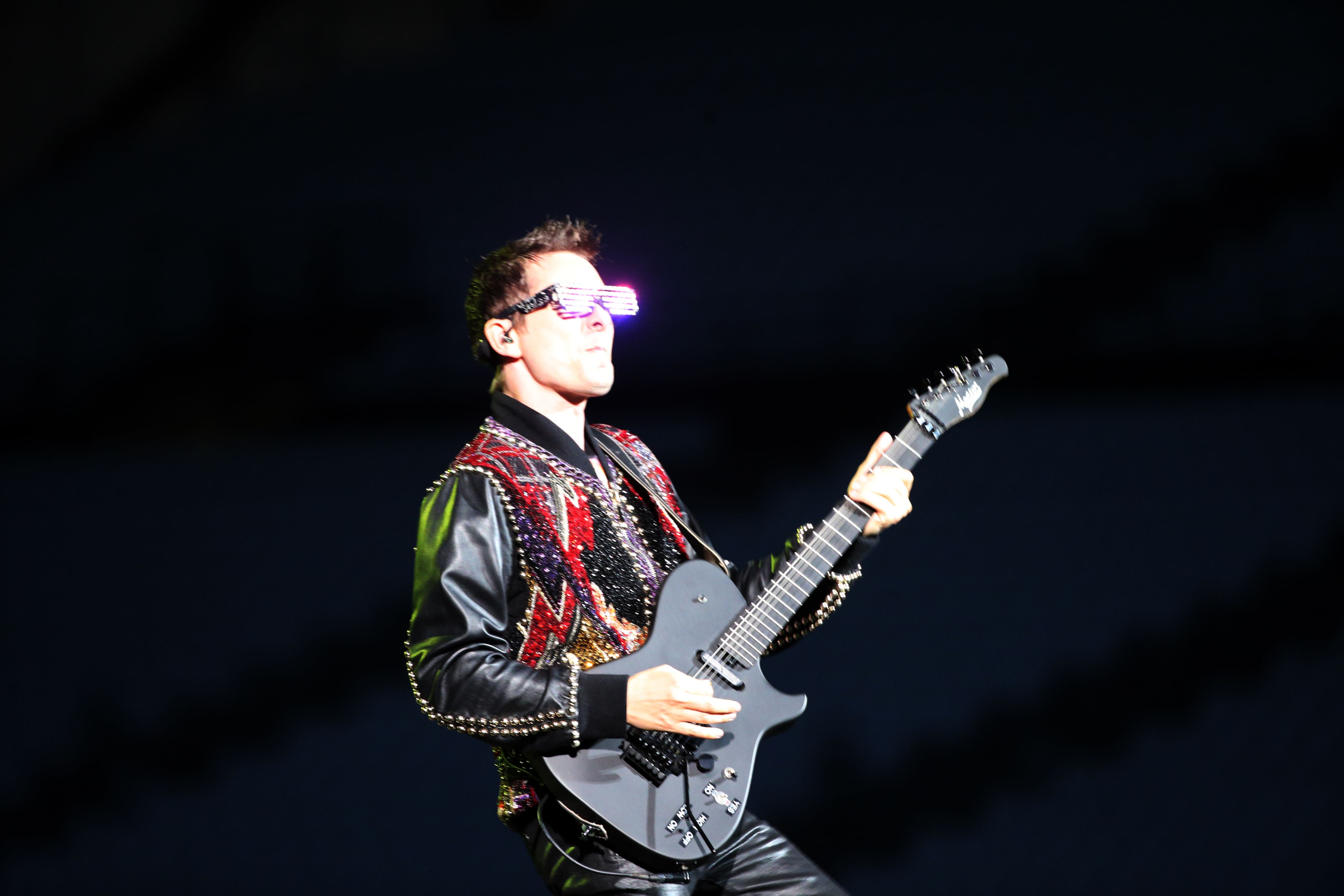 Matthew Bellamy, le chanteur de Muse / Photo David Rossi
