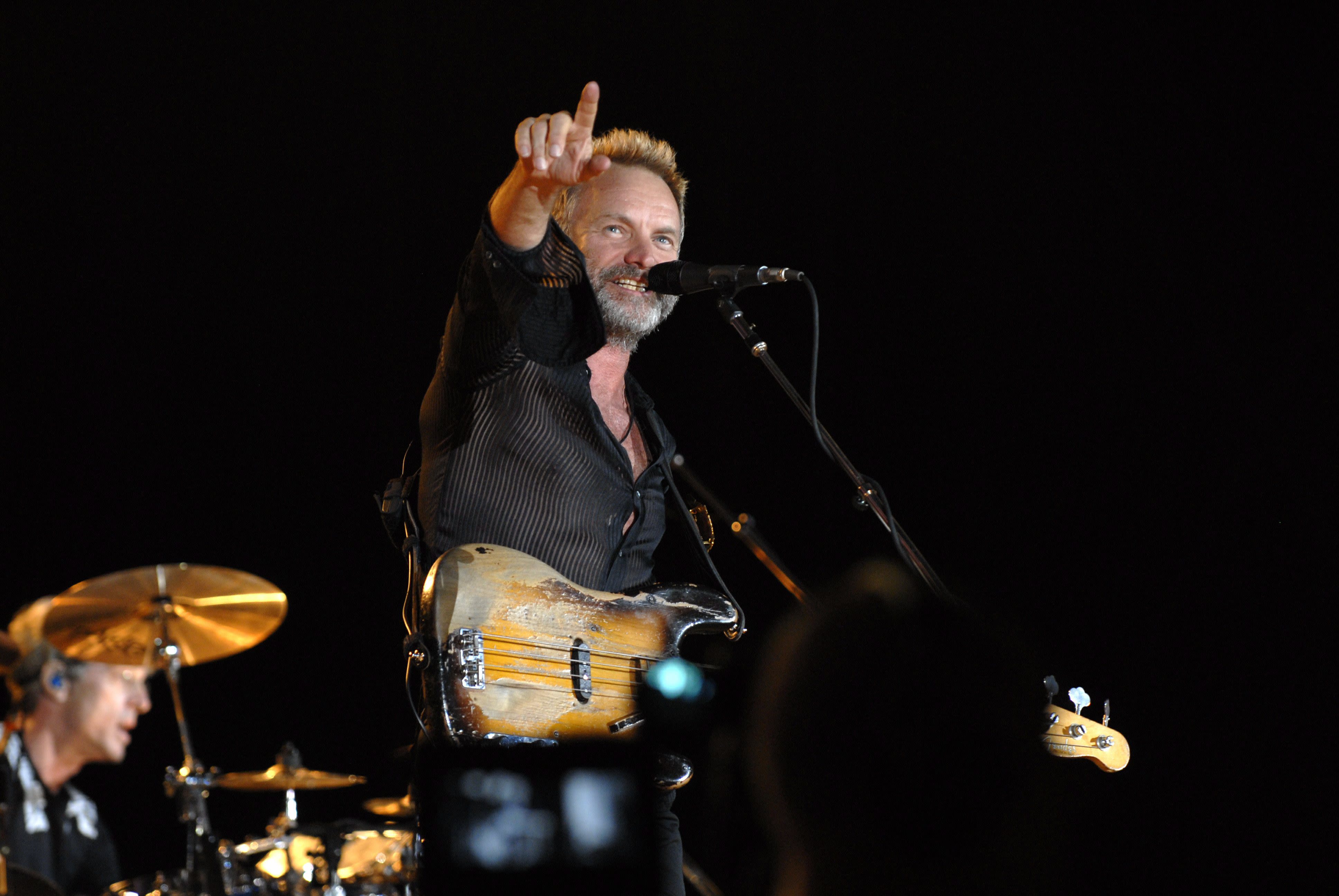 Stewart Copeland et Sting, les deux tiers de The Police / Photo Florian Launette