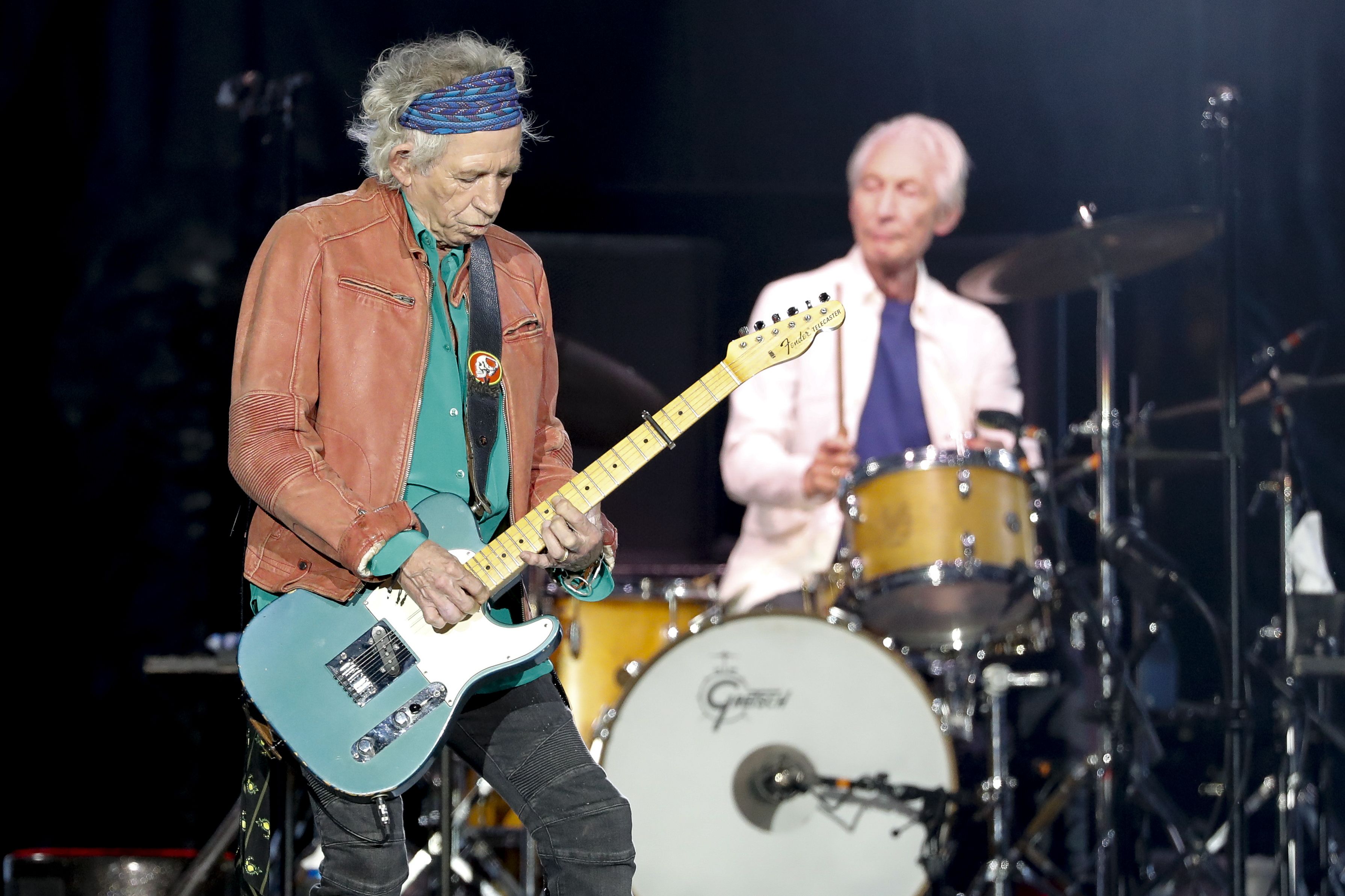 2018 : Keith Richards et Charlie Watts pour la troisième date des Stones au Vélodrome / Photo Frédéric Speich