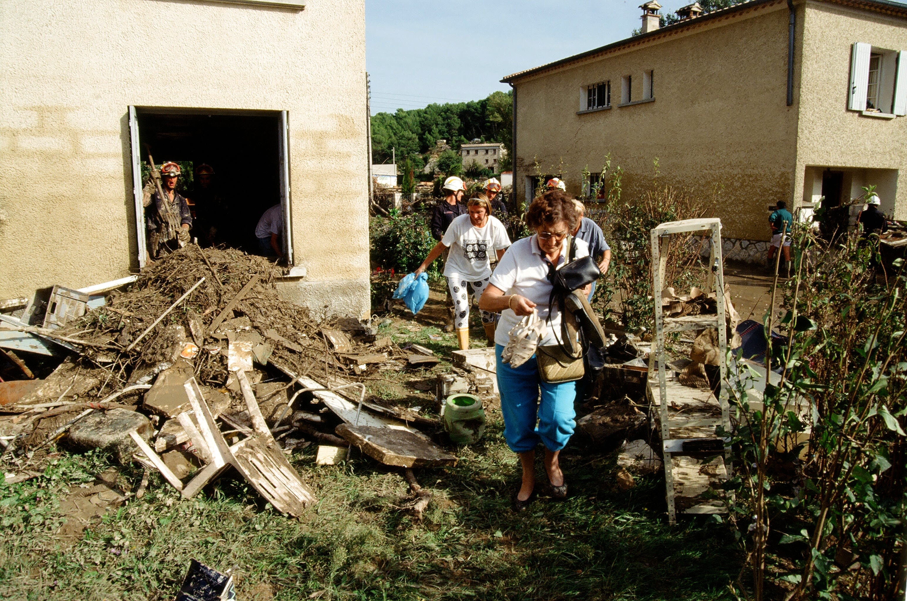 Reproduction d'une photo des inondations du 22 septembre 1992 / Ange Esposito